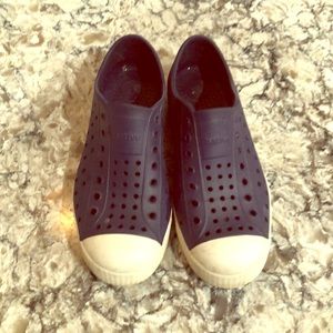 Native navy slip on shoes. Boys size 3